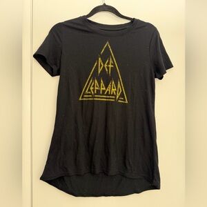 Def Leppard Black Graphic Tee